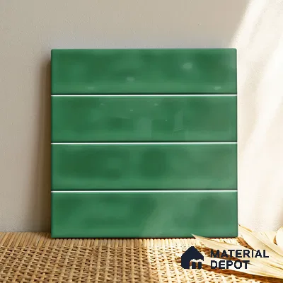 Faux Subway  Tile TL 07256 Sintra 1002 1 ft x 1 ft Ceramic Glossy Finish - 9 mm  | 2 mm Spacer is Mandatory | Please Expect a Slight Variation of Pattern (Sample)